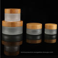 Hot selling bamboo small cosmetics jar, plastic acrylic cream jar 15ml 30ml 50ml 100ml